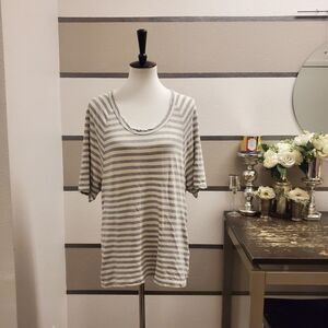 James Perse Striped Tee Sz 1
